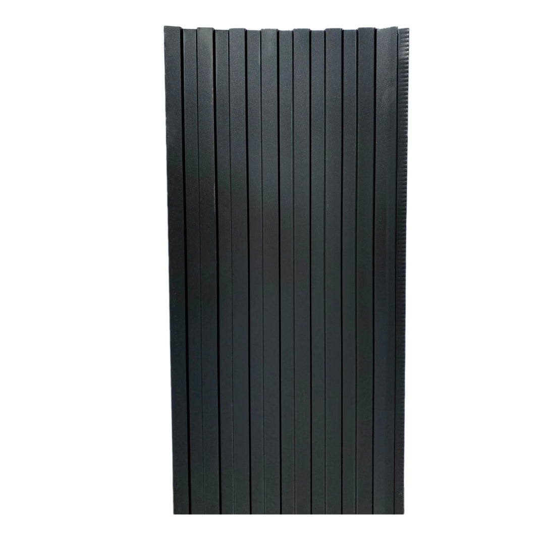 Siding Exterior Negro de 6 Ranuras