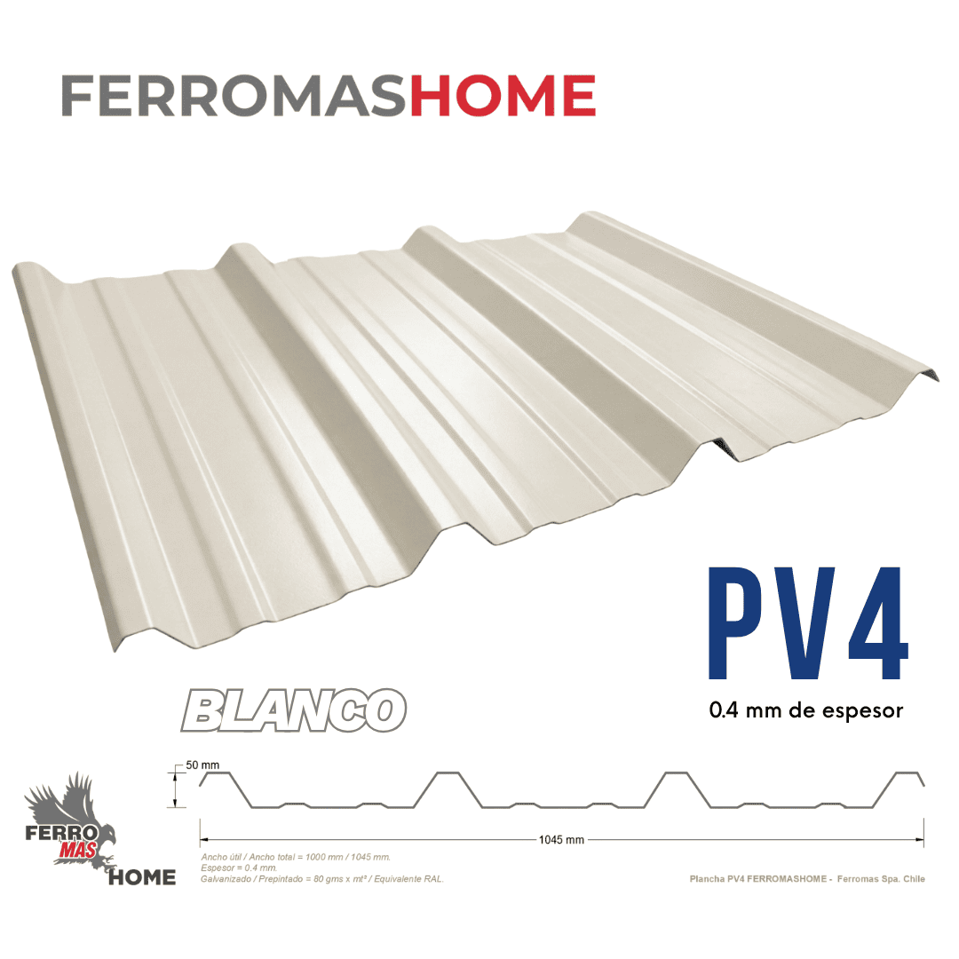 Plancha PV4 Blanca