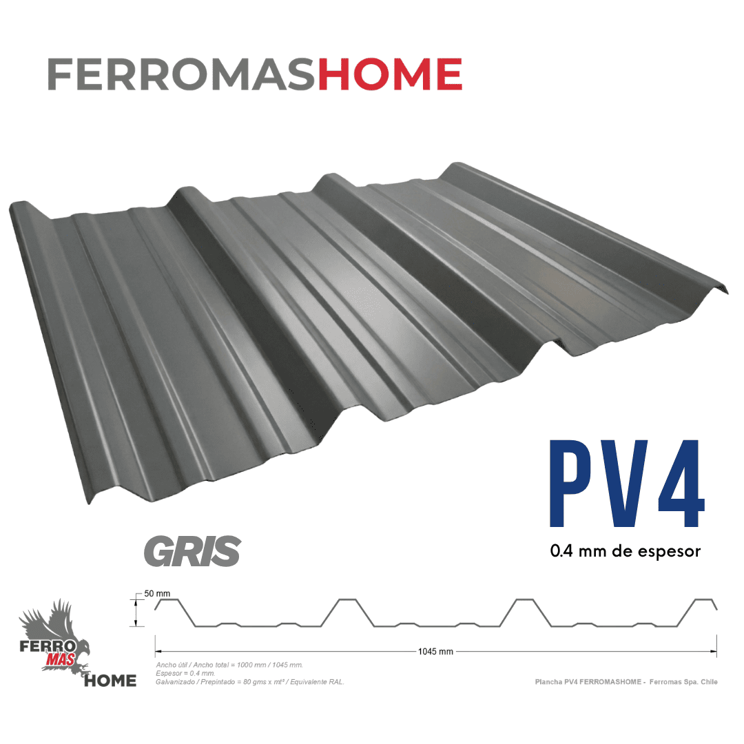 Plancha PV4 Gris