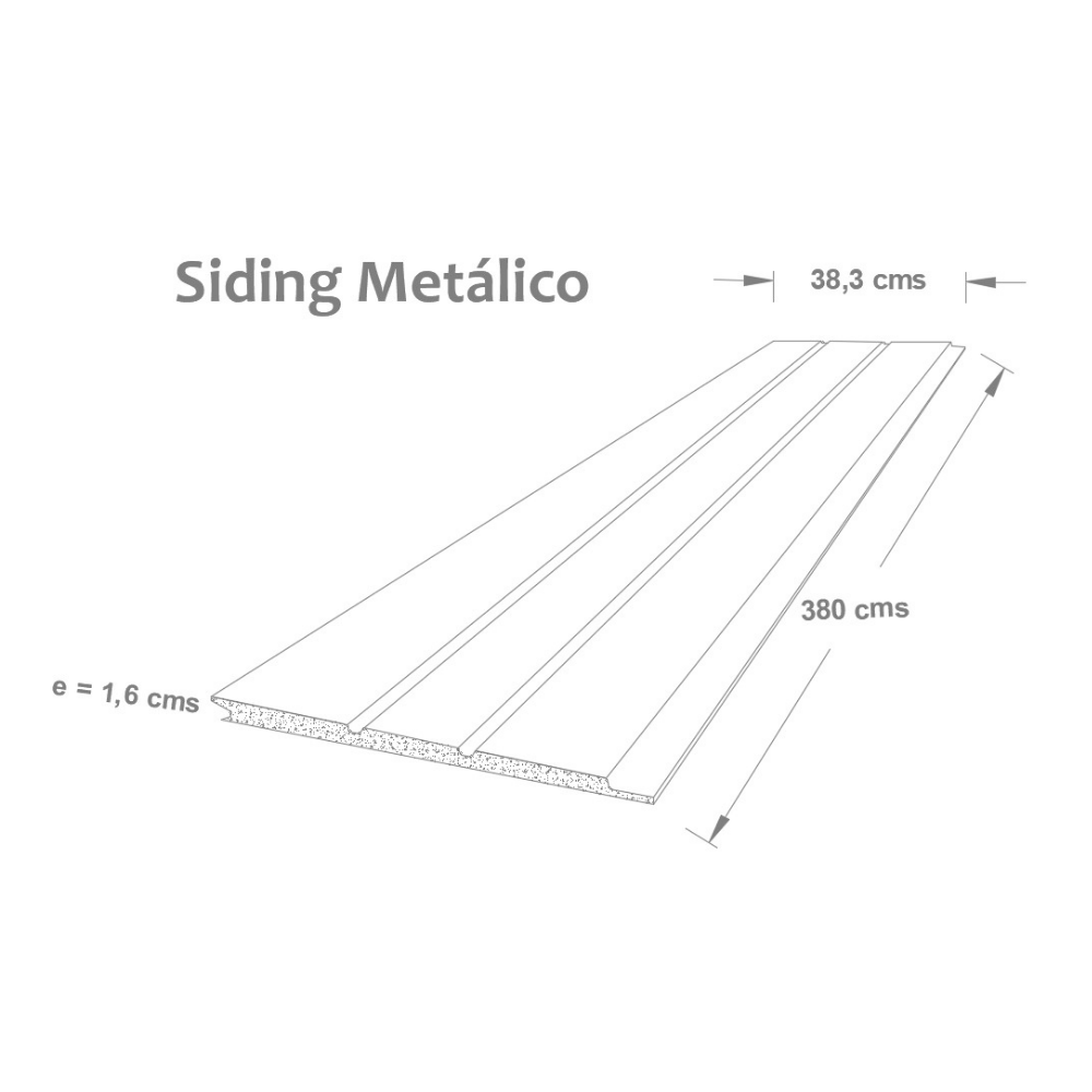Siding Exterior Nogal Claro