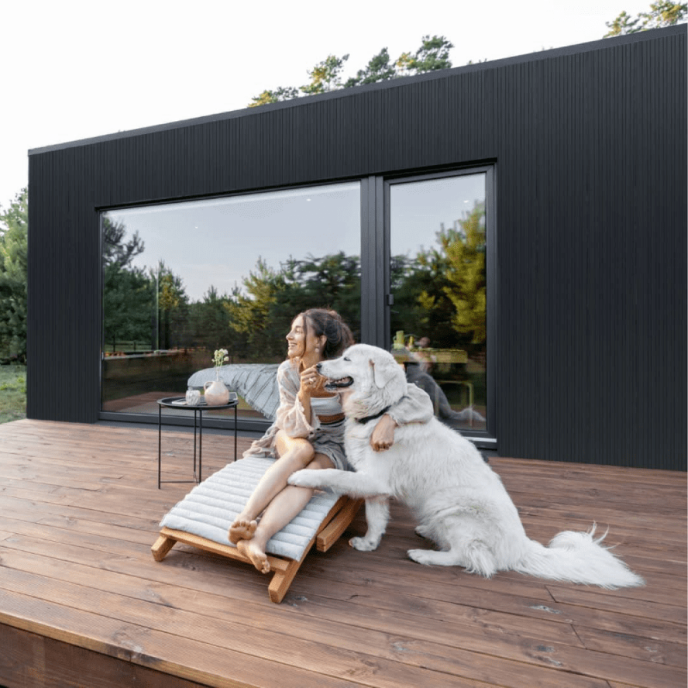 Siding Exterior Negro de 6 Ranuras 2.9 metros